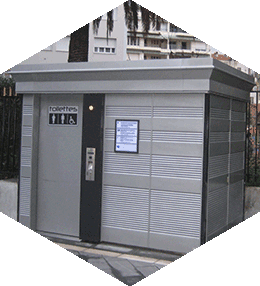 Single-cabin toilets